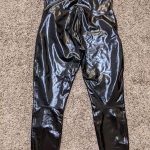 Spanx Black Patent Leather Legging